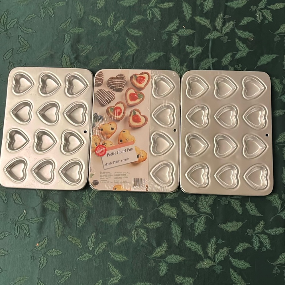 Wilton Valentines Petite Heart Pans- All Three